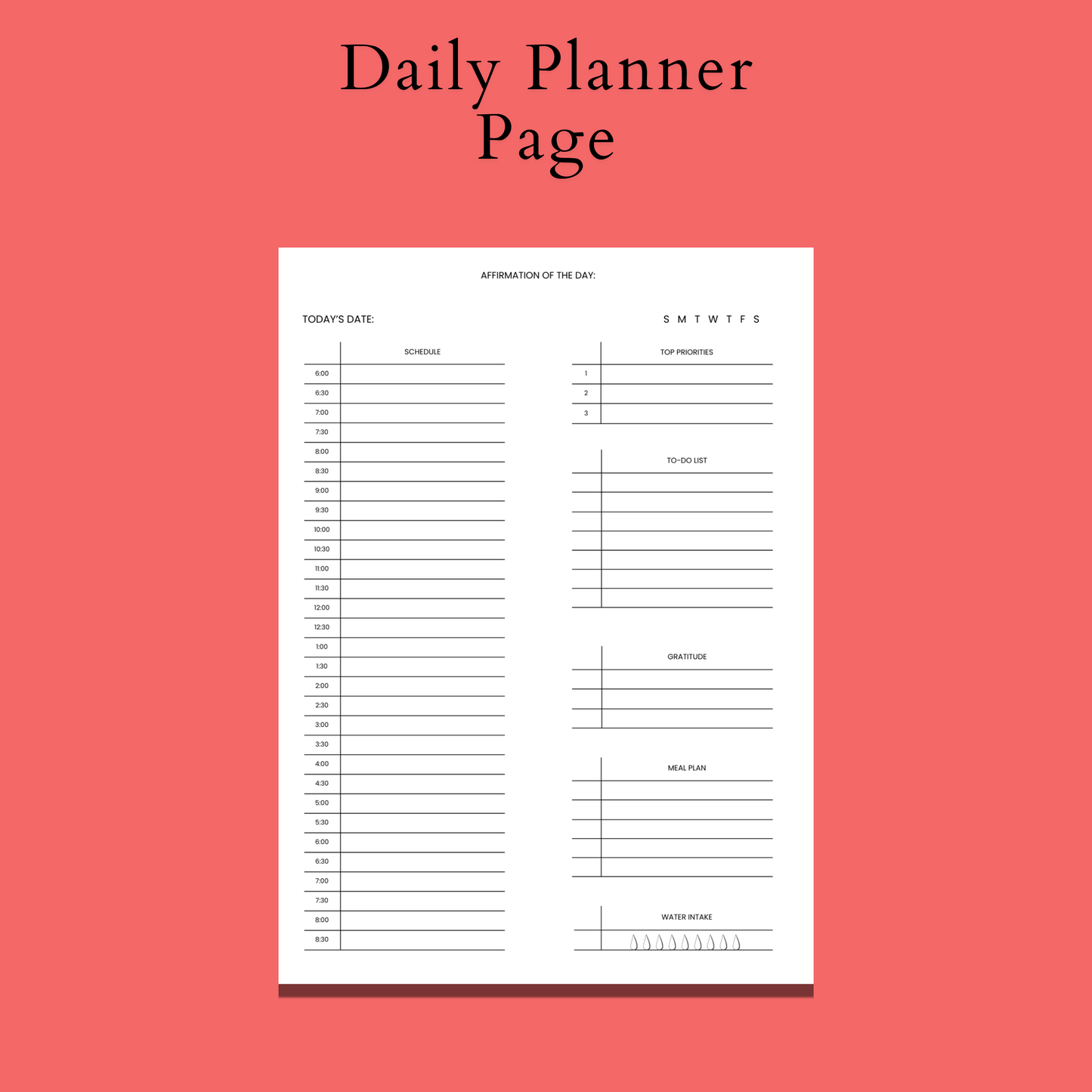 Undated Daily Planner - I Want To Cry But I Have Shit To Do