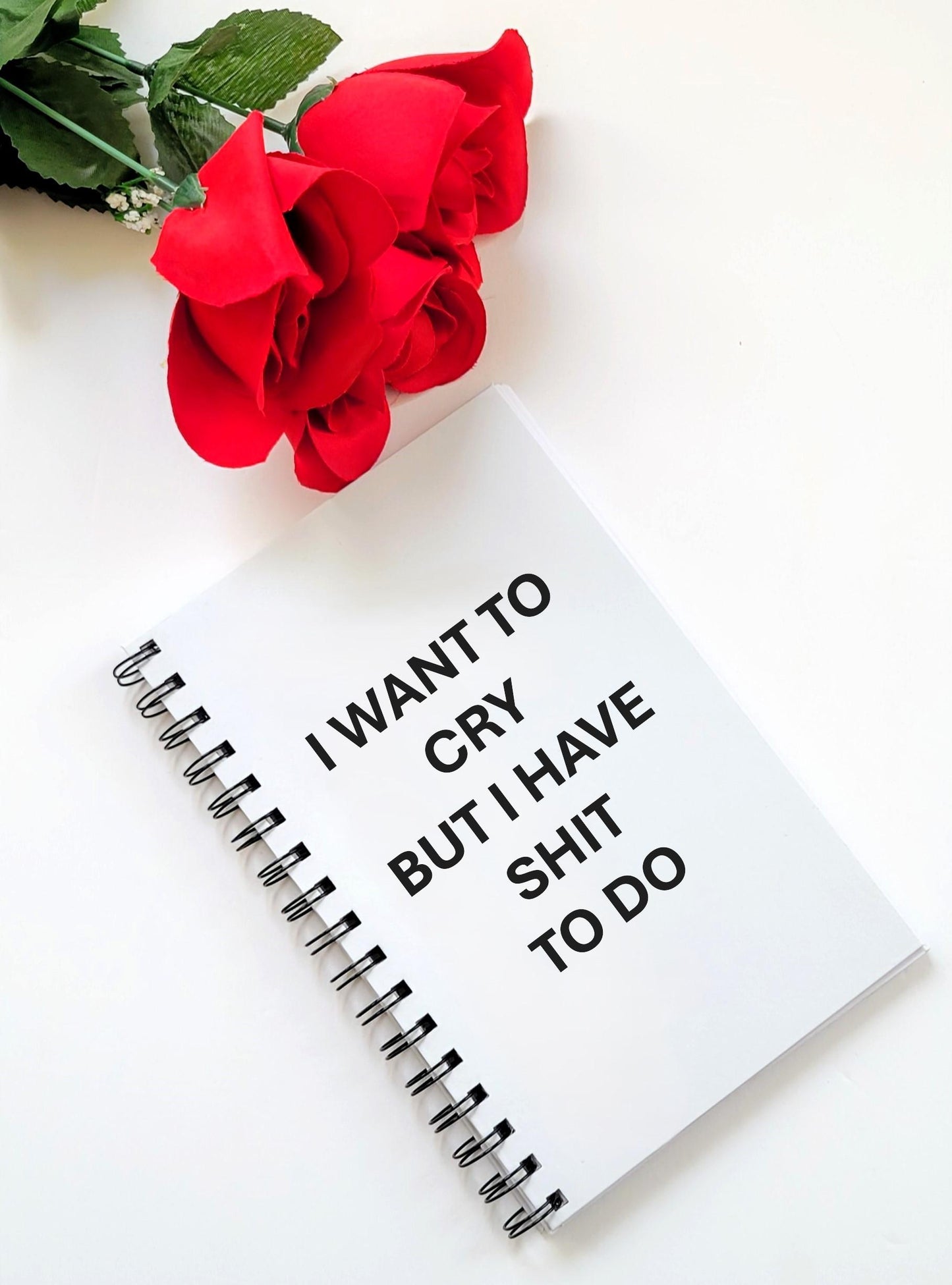 Undated Daily Planner - I Want To Cry But I Have Shit To Do