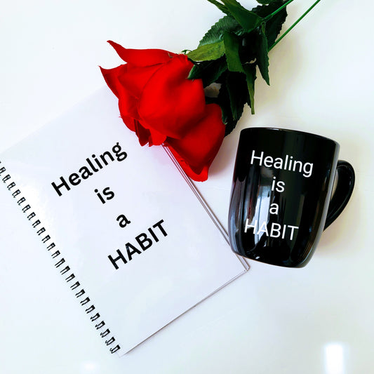 Mental Health Journal  - Healing is a HABIT - Daily Check-In for Mental Wellness -  Therapy Journal